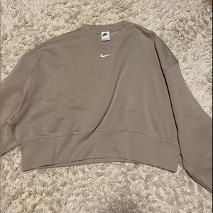 Nike oversized cropped hoodie